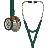 3M Littmann Cardiology IV : Hunter Green, Champagne Finish - Orange Stem