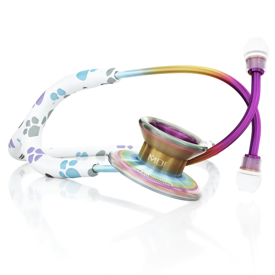 MDF 777 MD One® Epoch® Titanium Adult Stethoscope – Paws/ Kaleidoscope