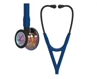 3M Littmann Cardiology IV : Navy Blue, Rainbow Finish - Black Steam - 6242